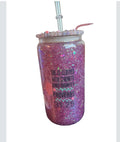 custom glitter cup